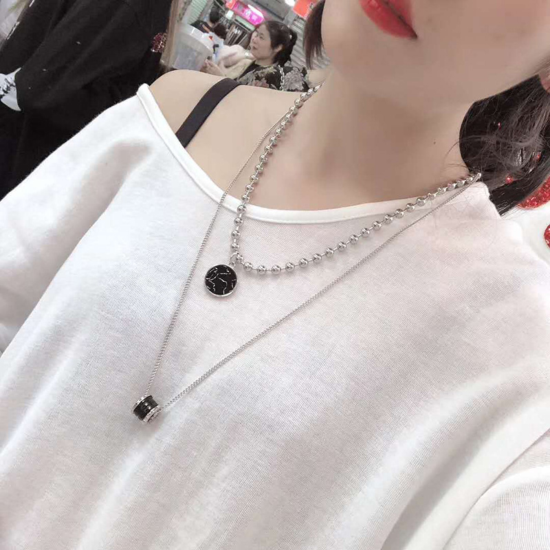 Sweater chain necklace accessories with clothes sweater hanging net red hundred and in hip hop long chain of the same tide