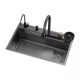 Jomow Raindance 304 Stainless Steel Waterfall Sink Large Single-Slot Kitchen Thickeneded Sink Household Under-Counter Sink