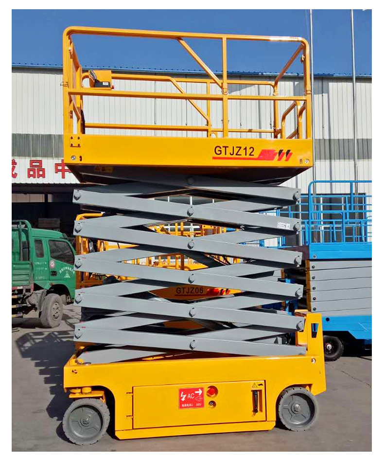 Fully Self-Propelled Scissor Lift Small Electric Adjustable Platform Movable Electric Hydraulic Aerial Work Vehicle