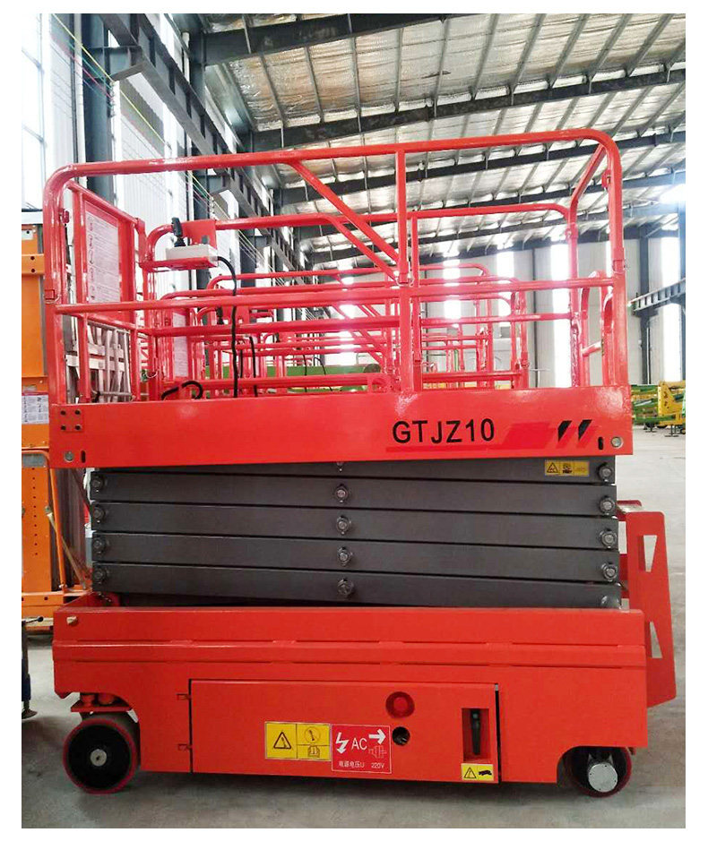 Fully Self-Propelled Scissor Lift Small Electric Adjustable Platform Movable Electric Hydraulic Aerial Work Vehicle