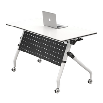 Folding training table conference table with wheels splicable long table replica mobile office table training table and chair combination