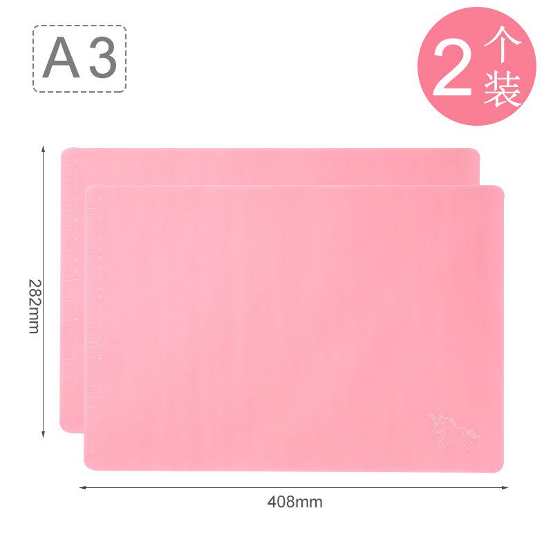 Exam paper Plastic pad soft writing thickened desktop A4 A3 A2 A2 transparent jelly silicone exam paper for use