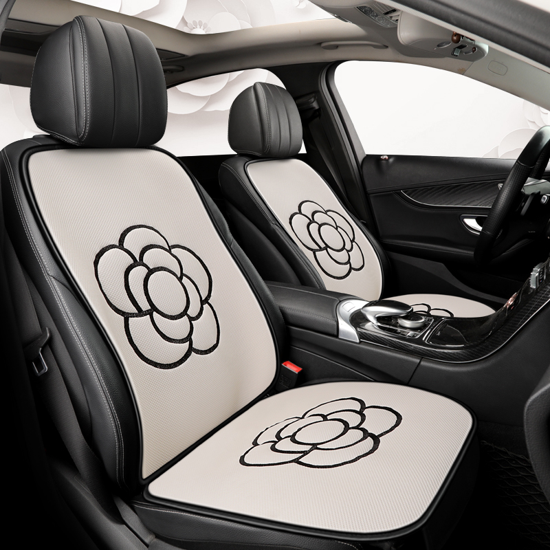 Light Extravagant Car Cushions Cartoon Mountain Tea Flowers Lady Bouyi Siege All Season Universal Seat Cushion Breathable Lovely Summer