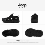 Jeep, детская сумка, дорожные сандалии, нескользящая летняя пляжная обувь, дышащие туфли для мальчиков