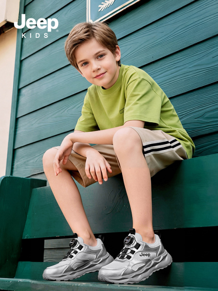 Jeep Kidsren's White Sneakers, White Sports Shoes, 2026 New Mesh Campus Kidsren's Shoes, Girls' Running Shoes, Boys' Shoes — 5