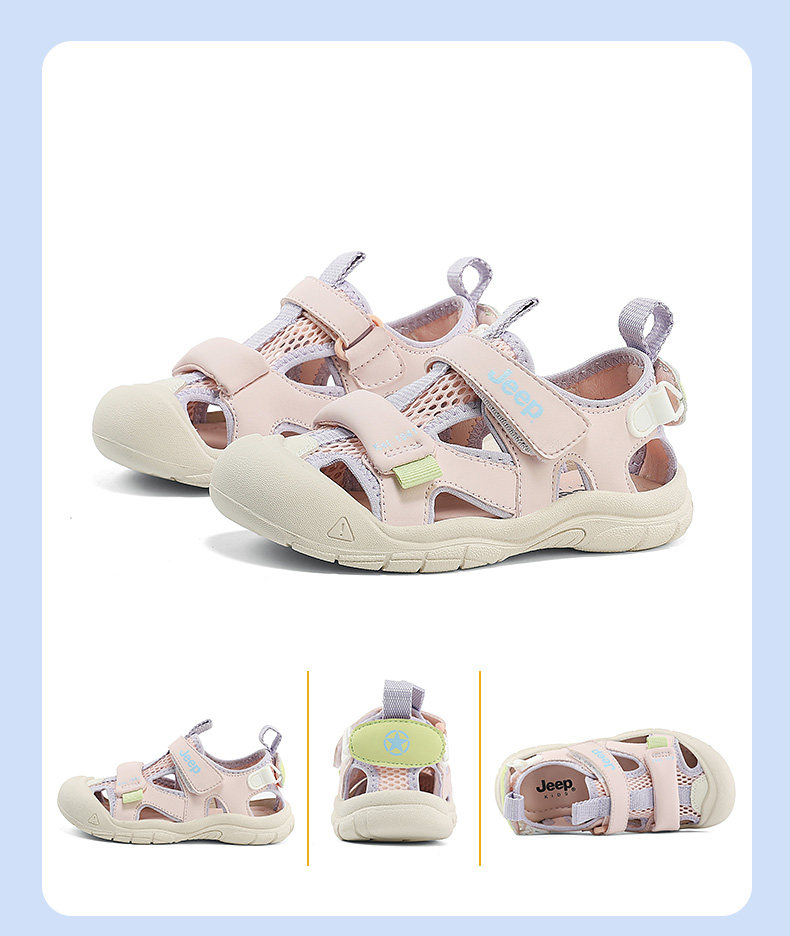 Jeep Children's Closed-Toe Sandals for Boys, Summer Water Shoes, 2026 New Model, Suxi Shoes for Girls, Non-Slip Beach Shoes — 33