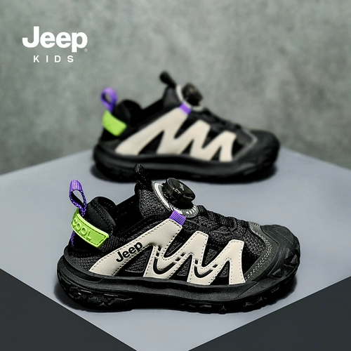 Jeep, дышащие туфли для мальчиков, альпинистская летняя детская спортивная обувь
