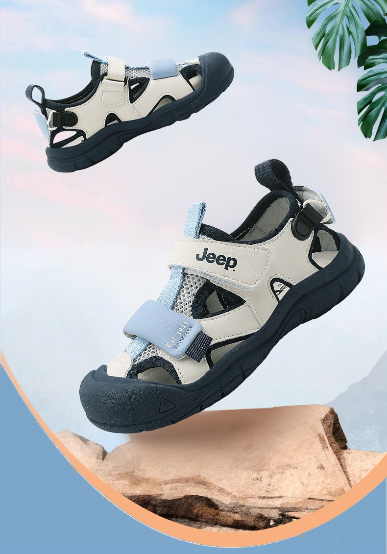 Jeep Children's Closed-Toe Sandals for Boys, Summer Water Shoes, 2026 New Model, Suxi Shoes for Girls, Non-Slip Beach Shoes — 4