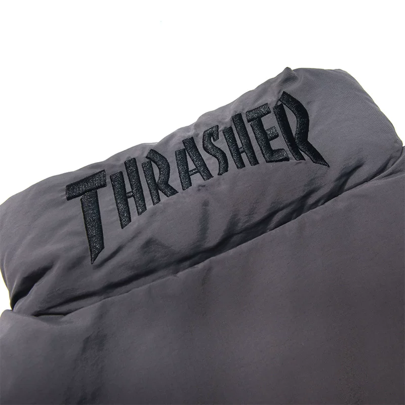 [Thrash Official] 2023SMU TWO TONE DOWN JACKET embroidery stitching down jacket