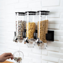 Plastic Bottle Wall-mounted Storage Tank Storage Box Msheet Home Separator Dispenser Shake Sound Breakfast Storage Tank