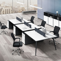 Desk chair combination four people simple modern staff desk 4 people 2 staff office furniture office