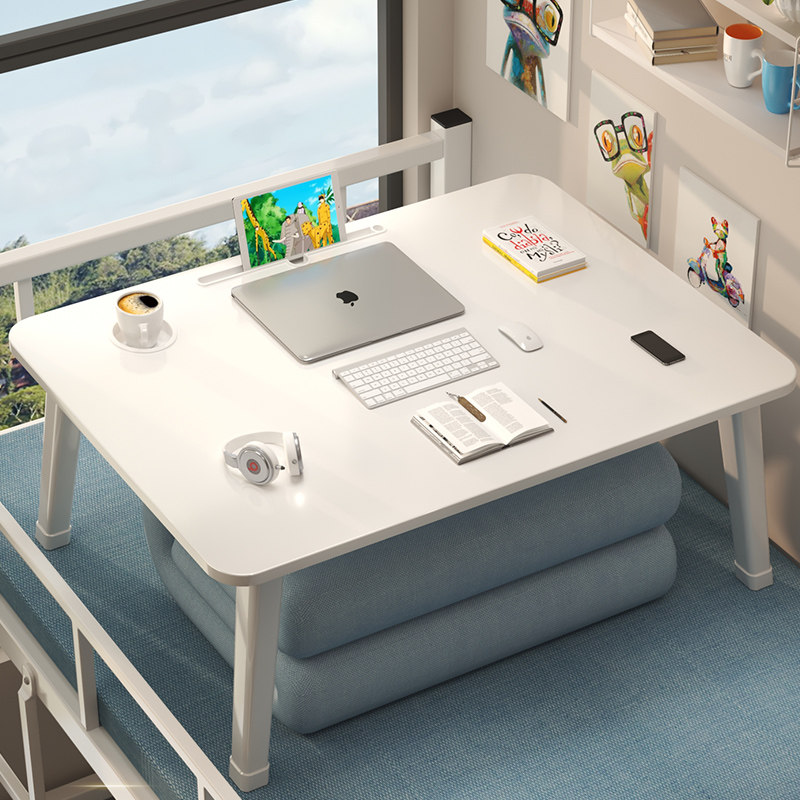 Computer desk Bed small desk Lazy desk Bed desk Bay window Foldable study desk Dormitory students write homework artifact Upper bunk Small table board mobile large plus high bedroom Lower bunk