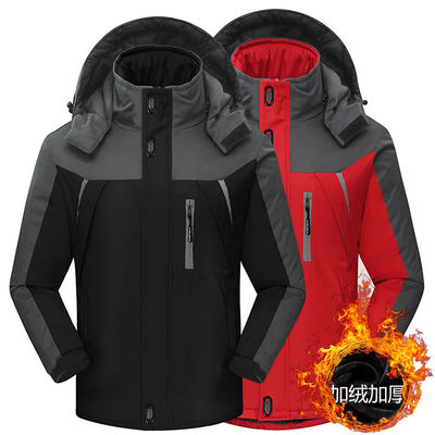 户外冲锋衣男女秋冬季防风防水加绒加厚