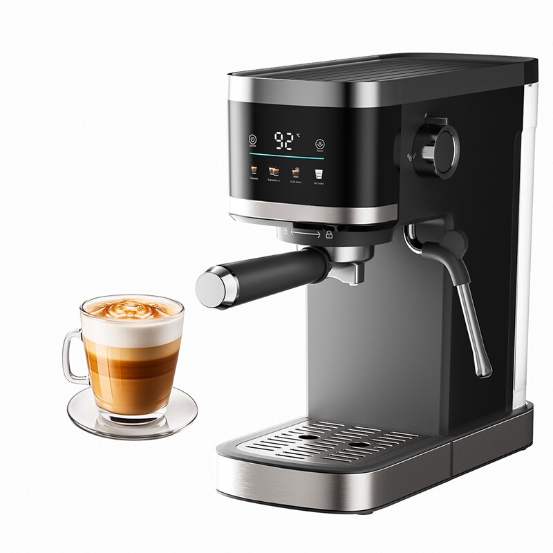 Cross-Border Foreign Trade Italian-Style Coffee Machine, Small Household Semi-Automatic Coffee Machine, High-Pressure Extraction Espresso Machine with Frothed Milk Cross-Border Foreign Trade Italian-Style Coffee Machine, Small Household Semi-Automatic Coffee Machine, High-Pressure Extraction Espresso Machine with Frothed Milk