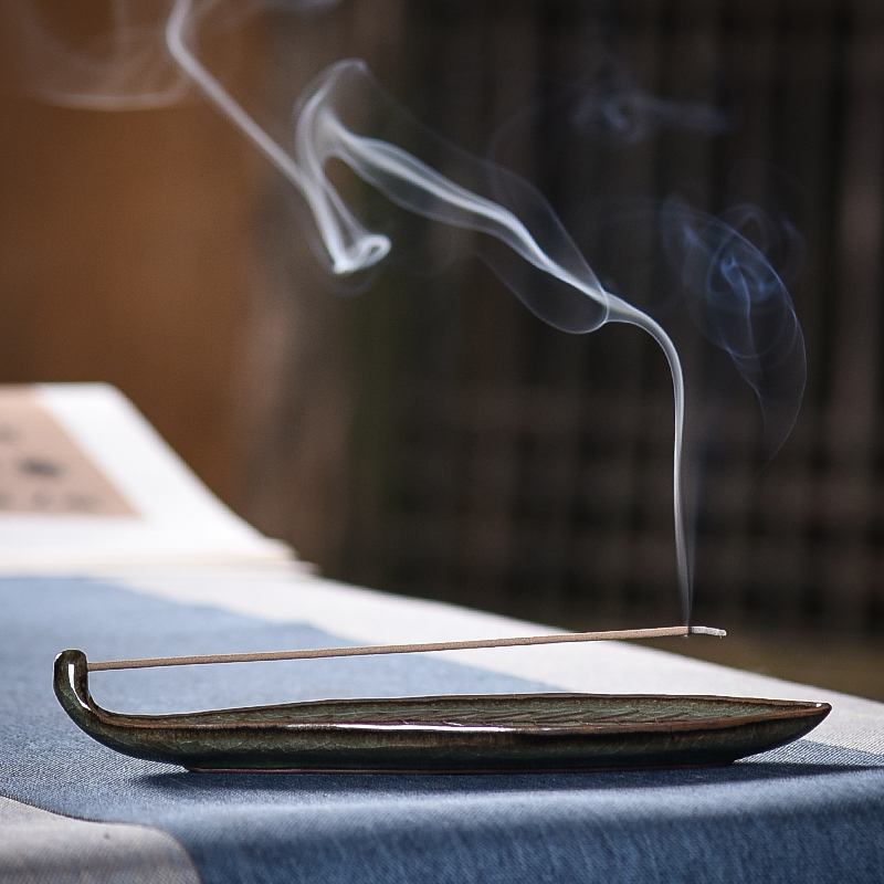 Dragon Spring Lotus fragrant inserts sandalwood Incense Stove Ceramic Iron Tire Home line Incense Stove Indoor Joss Wood Stove Plantain Leaf Lavender Furnaces