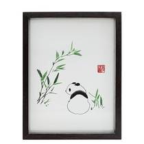 Embroidery ornaments Handmade embroidery Shu embroidery panda finished crafts Chinese living room decorations Chinese characteristics gifts