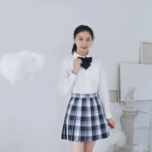 Оригинальная студенческая юбка в складку, униформа