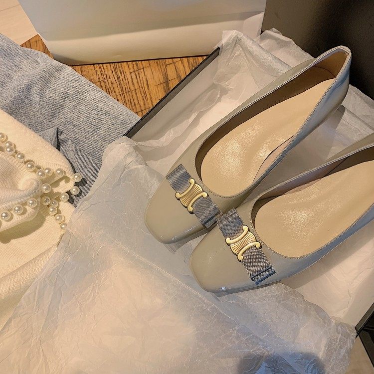 Chunky heel shoes women's spring and autumn 2022 new leather French retro bow women's shoes in the middle of the British small leather shoes