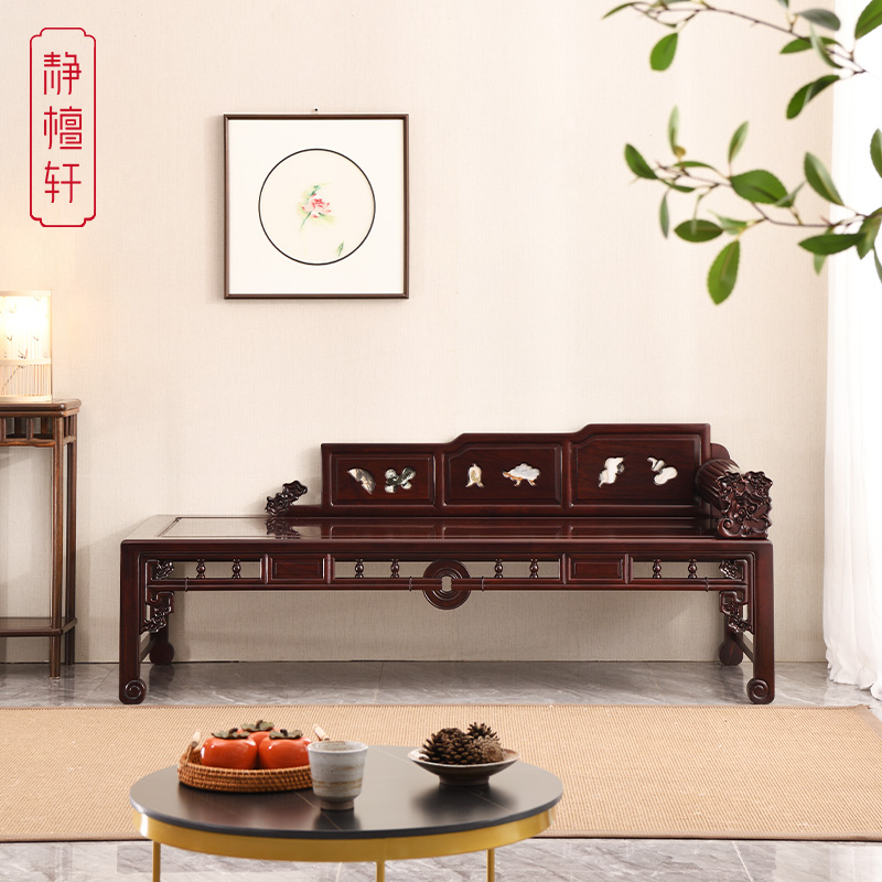 Red Wood Furniture African Acid Branches Wood Noble Princess Chair Beauty Tatami Bed Imitation Ancient Chinese Solid Wood Single Bed Sloth Chair-Taobao