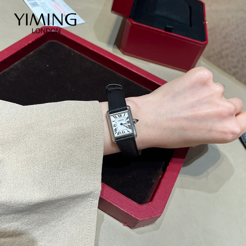 Tank Series Watches for Women, Women's Branded Genuine Luxury Niche Watches, Swiss Quartz New Model, Mechanical Square Design Tank Series Watches for Women, Women's Branded Genuine Luxury Niche Watches, Swiss Quartz New Model, Mechanical Square Design