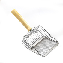 Metal cat litter shovel large small hole cat shovel cat litter shovel artifact cat poop shovel stainless steel pet supplies