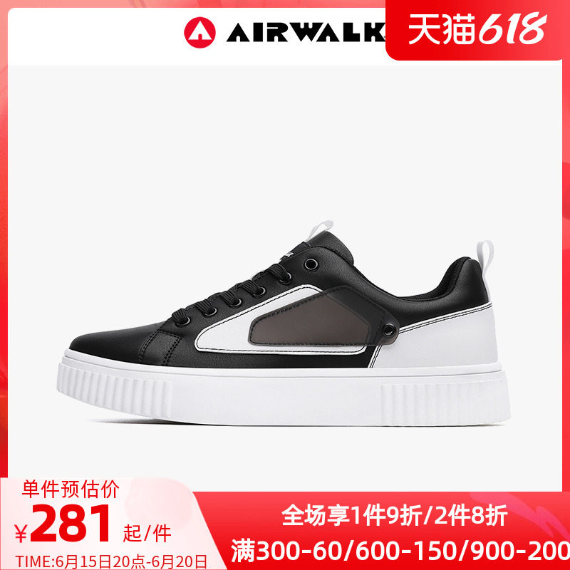 AIRWALK Low Helps Slide Board Shoes Men's Fall 2022 New Black Classic Models Trendy 100 Hitch Men Slip-Board Shoes