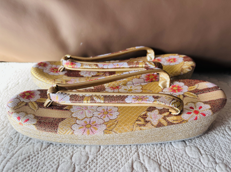 Japanese Original 15-Color Options Kimono Zensui Women's Straw Slippers Sakai Brocade Flip-Flops Cork Slippers