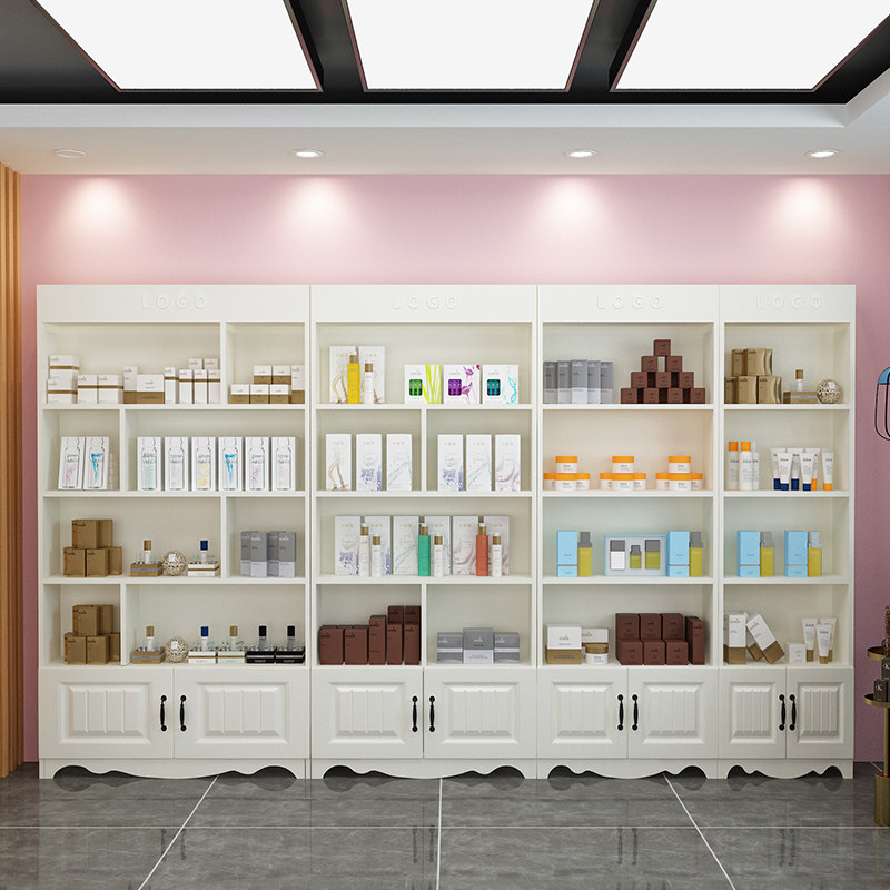 Cosmetics display cabinet Multi-layer simple modern display cabinet Beauty salon product shelf display rack shelf display cabinet