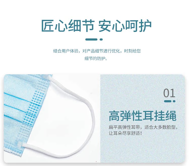 药监局备案 青年医生  医用一次性口罩 50只 图6