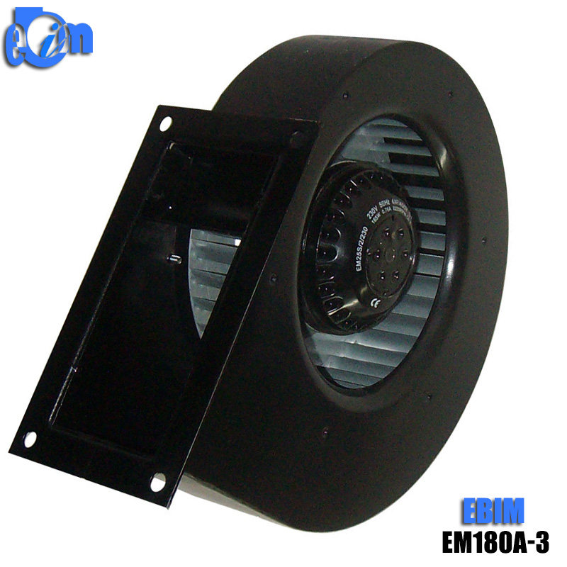 All copper precision high quality external rotor fan EM180A ultra-thin high pressure powerful single inlet volute centrifugal fan