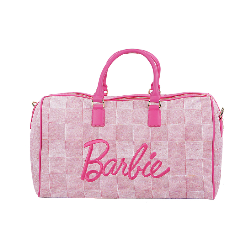 Barbie Official Genuine Pink Women's Bag Embroidered Girls' Travel Large Capacity Handbag Crossbody Bag Gift