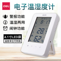  Deli 8959 8958 9018 8808 Electronic hygrometer Outdoor greenhouse Aquatic thermometer Alarm clock