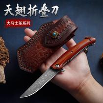 Cutter body-proof Damascus Steel knife folding knife Mini small knife Tactical gfight with knife Knife Son Camping Beginner Knife