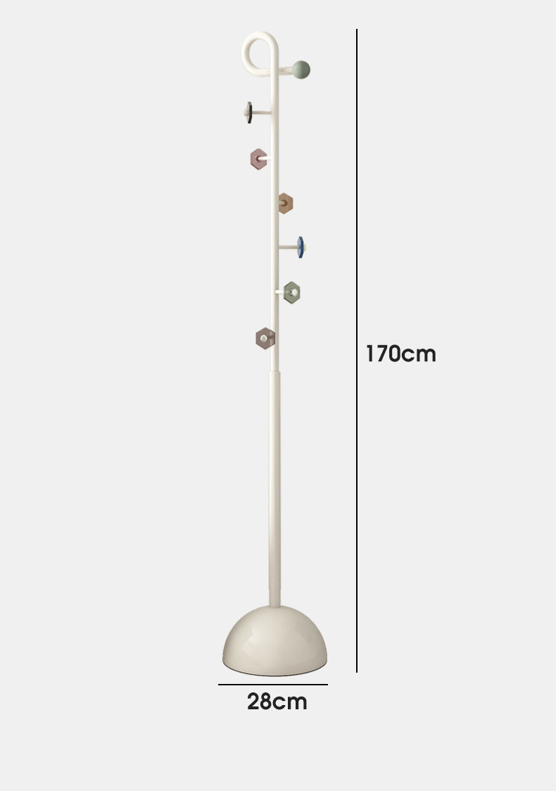 Вешалка 立式衣架落地卧室挂衣架客厅移动小型衣帽架家用铁艺衣服收纳层架子 SHULIPU