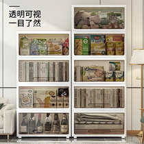 Clamshell storage cabinet multi-layer transparent wardrobe snack toy locker dust-proof display cabinet ornaments