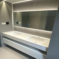 Hotel style Corian integrated basin bathroom cabinet bathroom washbasin washbasin washbasin bathroom cabinet combination