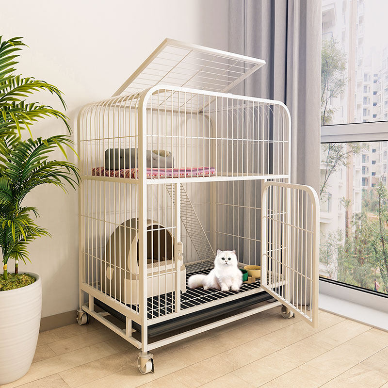Cat cage four-layer guardrail cat small dog artifact breeding house general oversized partition kitten cat house two floors