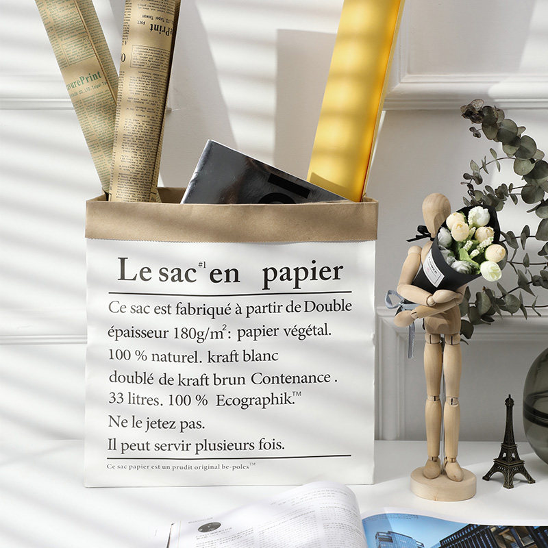 Kraft paper bag photo props decoration ins net red shooting live room decoration model Taobao clothing store