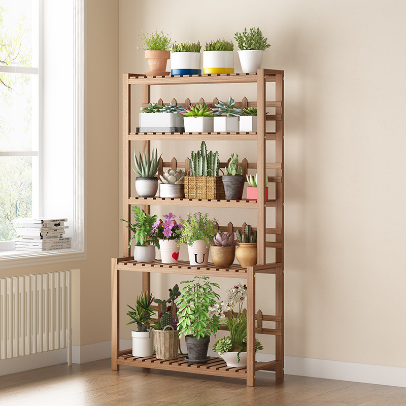 Flower Shelf Shelving balcony Living room Multi-floor outdoor potted holder Gold Ge-floor embalming multicolor flower shelf