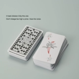 Лысная курица!Если вам нечего делать, то заставьте человека играть в бумагу Mahjong, портативная мини -водонепроницаемая карта Mahjong