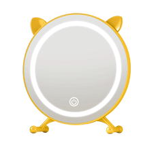 LED makeup mirror tabletop with light girls bedroom dressing table new mirror student dormitory desktop ins dressing mirror