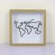 Travel ticket storage ticket storage box Travel record photo frame Postcard collection commemorative photo frame storage box