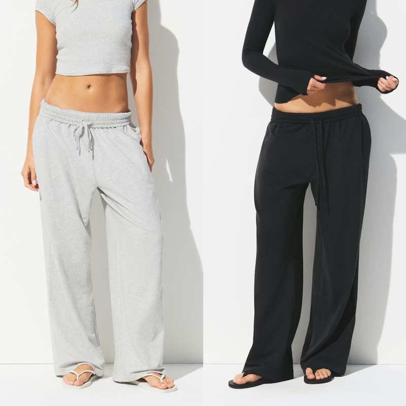Slimming and Hip-Covering! Skims Kardashian 26 Spring/Summer Cotton Series Cotton Casual Wide-Leg Pants Straight-Leg Trousers Slimming and Hip-Covering! Skims Kardashian 26 Spring/Summer Cotton Series Cotton Casual Wide-Leg Pants Straight-Leg Trousers
