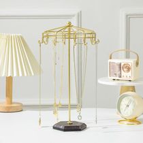 Nordic style iron jewelry rack multi-functional rotating bracelet necklace rack counter jewelry jewelry display rack