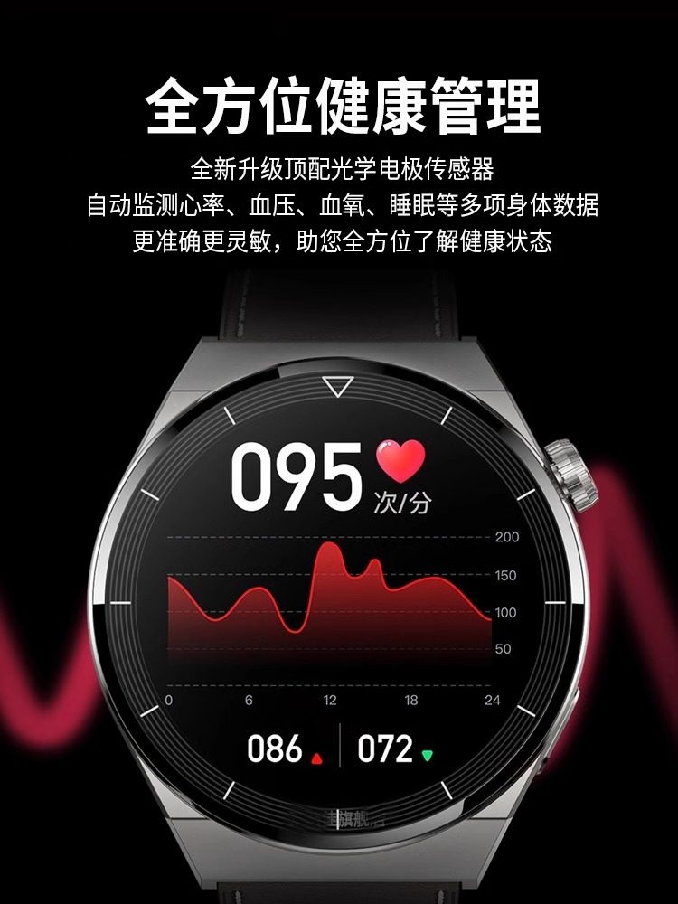 [2025 New Model]Huaqiangbei Watch Smartwatch Can Make and Receive Calls, Multifunctional Bluetooth, Heart Rate Monitoring, Sports, Waterproof, Music Listening, Call Making, Step Counting, for Adults, Men and Women, Nfc Bracelet, Official Genuine Product