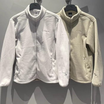 Anta dense warm velvet丨2025 new warm and windproof jacket men's comfortable and casual stand-up collar top 152517747r