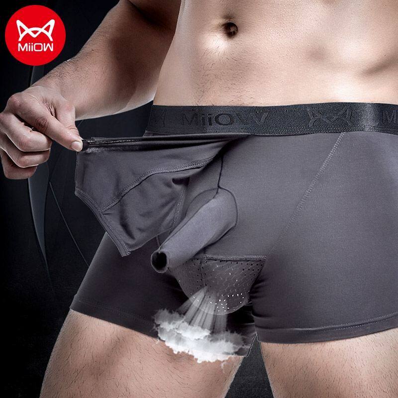Foreskin Separation Briefs Male Sepkin circumcision Non-Scarring Ice Silk Gun Pop-up separated Underpants Scarring Pants