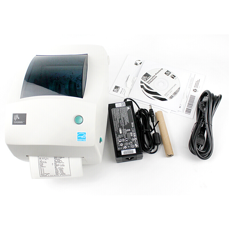 zebra zebra gk888t thermal mark sign machine express electronic face single adhesive barcode printing machine E mailbag