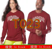 T023 с длинным рукавом красный