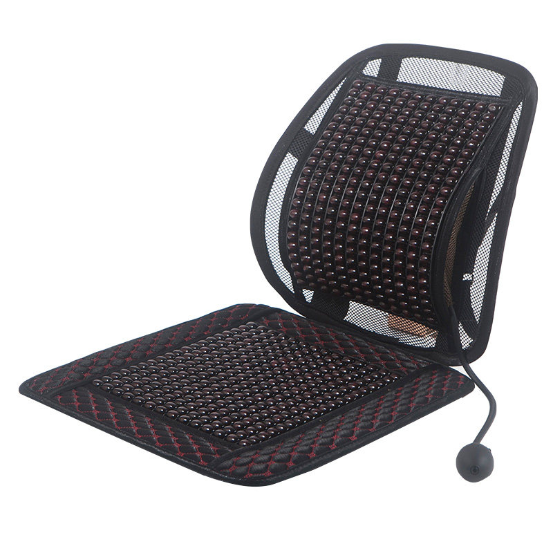 Summer wood beads cool mat waist pillows leaning back cushion office backrest cushion breathable car Nursing back cushion Cushion Integral Airbags
